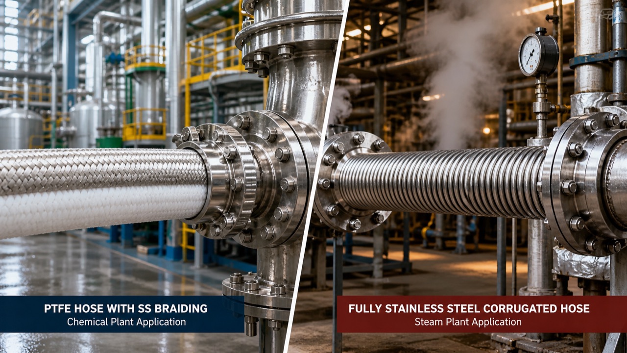 PTFE Hoses vs Metal Hoses: When to Choose Which