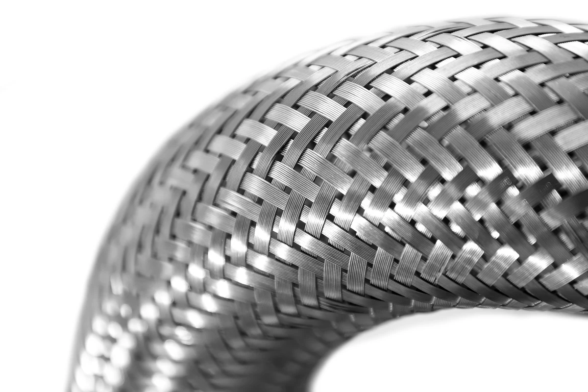 SS Wire Braid Texture Close-up
