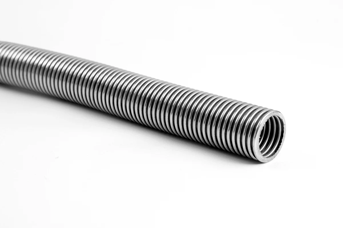 SS Corrugated Hose Close-up - Annular Profile